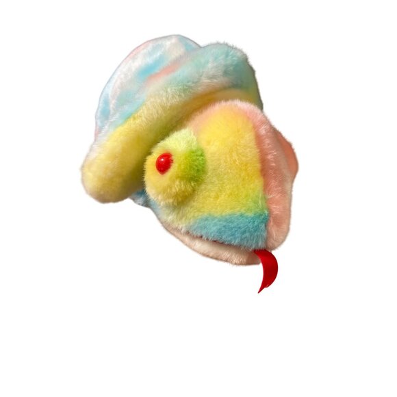 Ty Rainbow Beanie Buddy Chameleon Plush1999 Multicolor Tie-Dyed Bean Bag - Picture 4 of 15